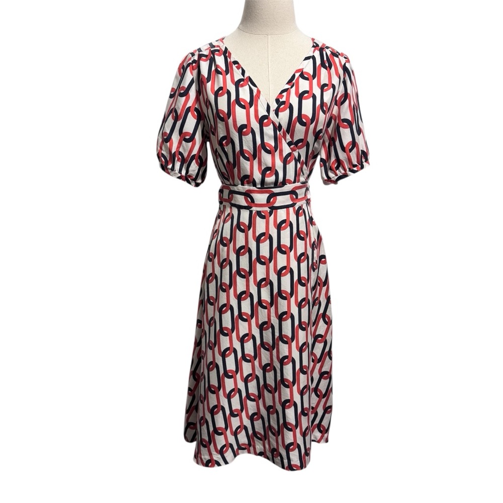 Banana Republic Chain Link Silk Print Dress
